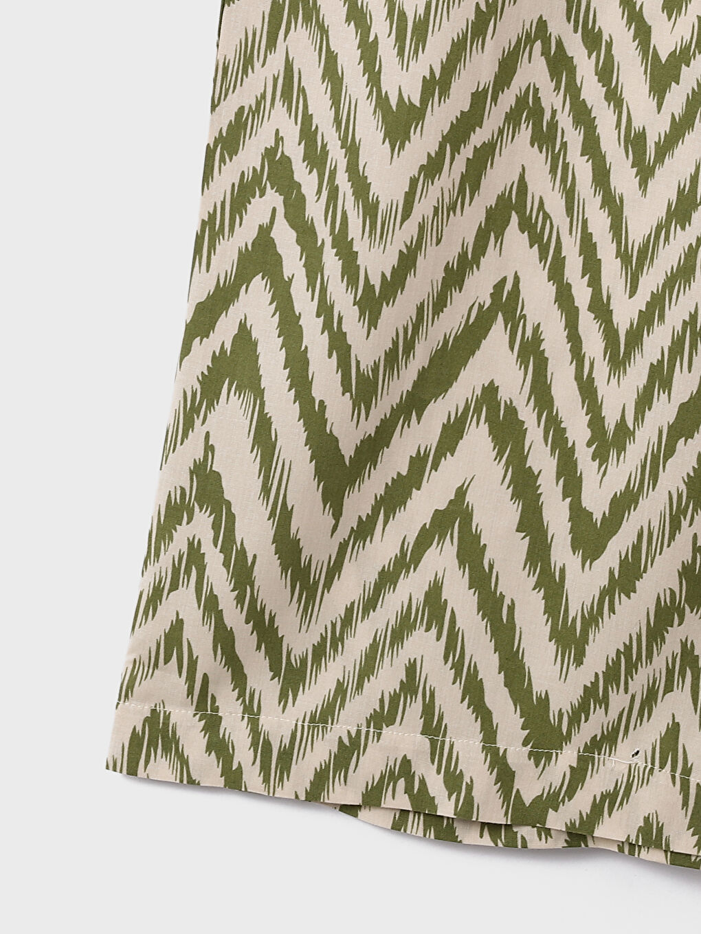 Elasticated Waist Relaxed Fit Patterned Women's Trousers-3