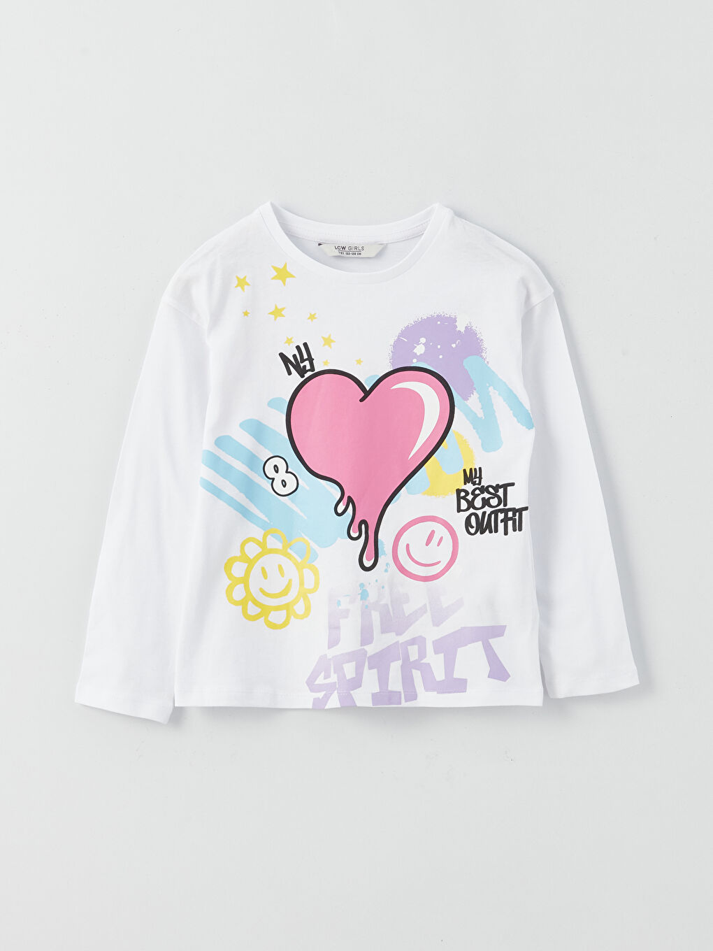 Djevojka BIJELA Majica kratkih rukava-3