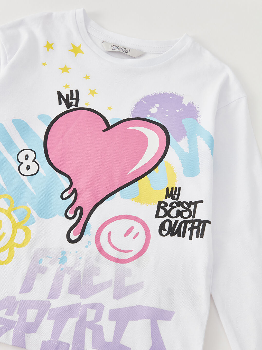 Djevojka BIJELA Majica kratkih rukava-4