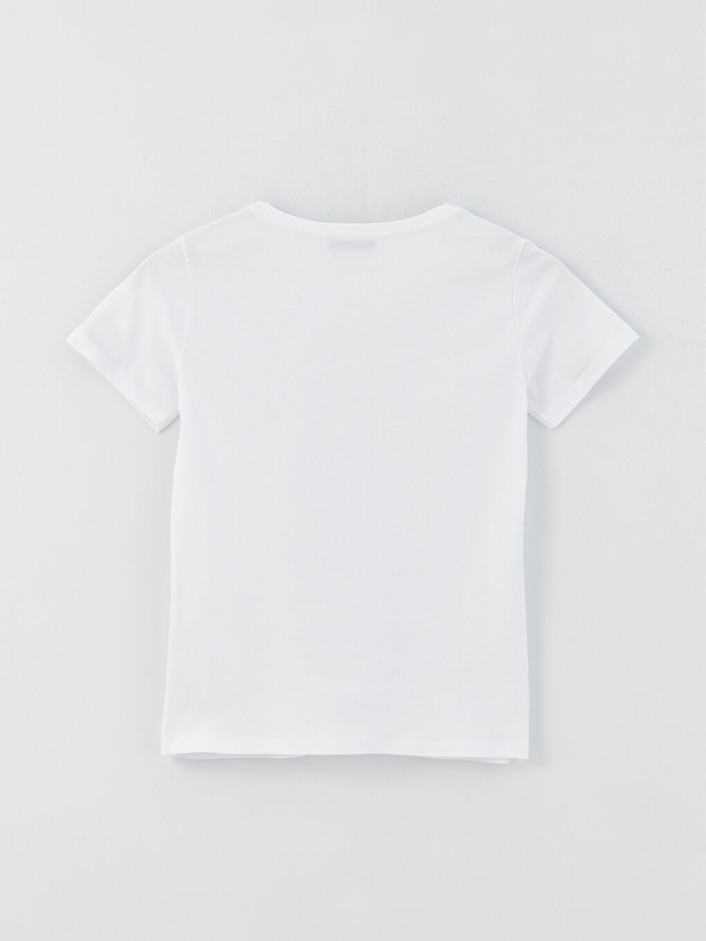 تي شيرت نسائي بطبعة برقبة مدورة وكم قصير-6