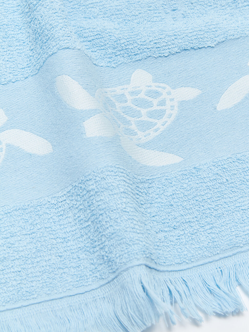 Mavi Nakışlı Erkek Çocuk Plaj Havlusu-3