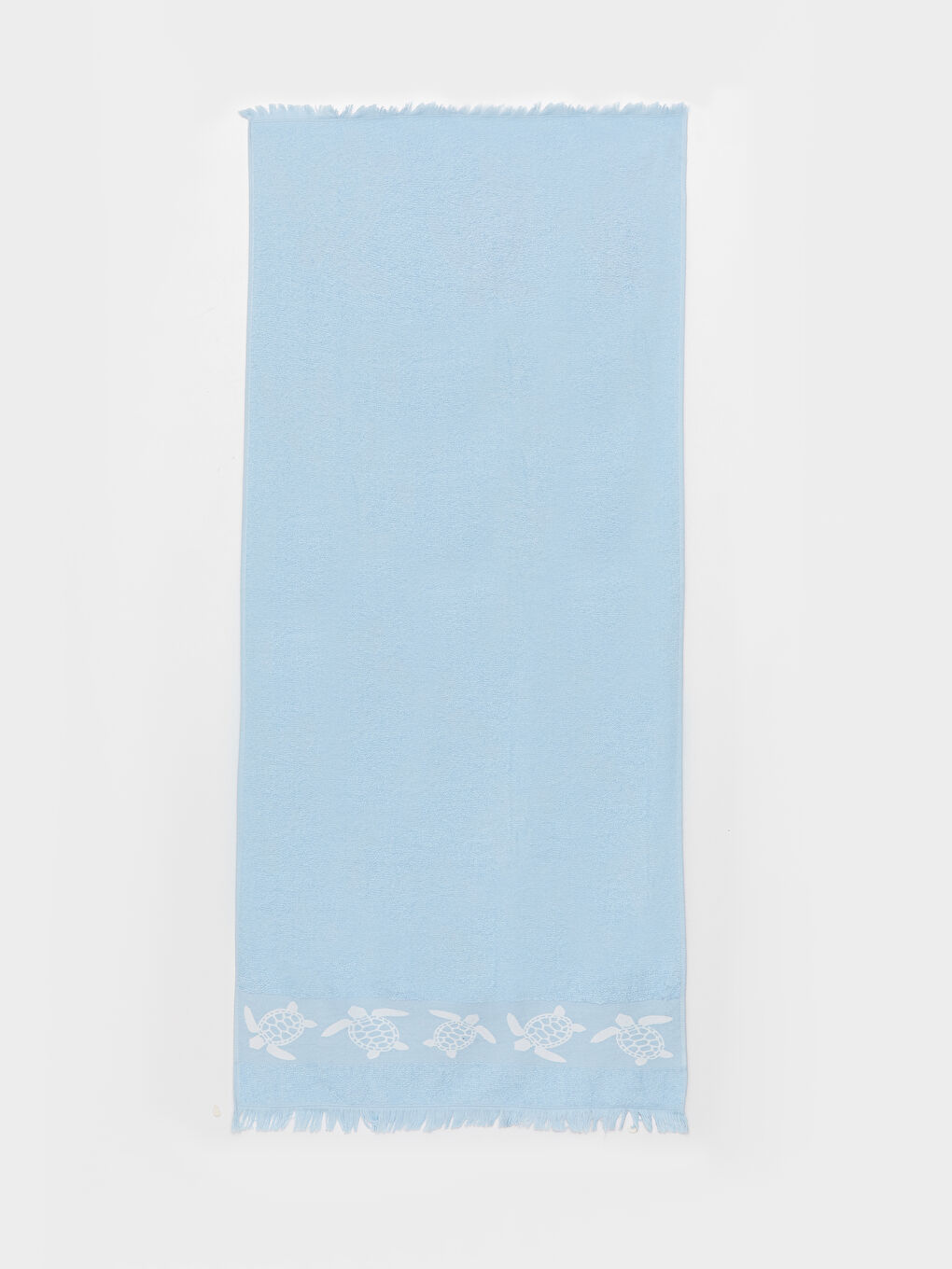 Mavi Nakışlı Erkek Çocuk Plaj Havlusu