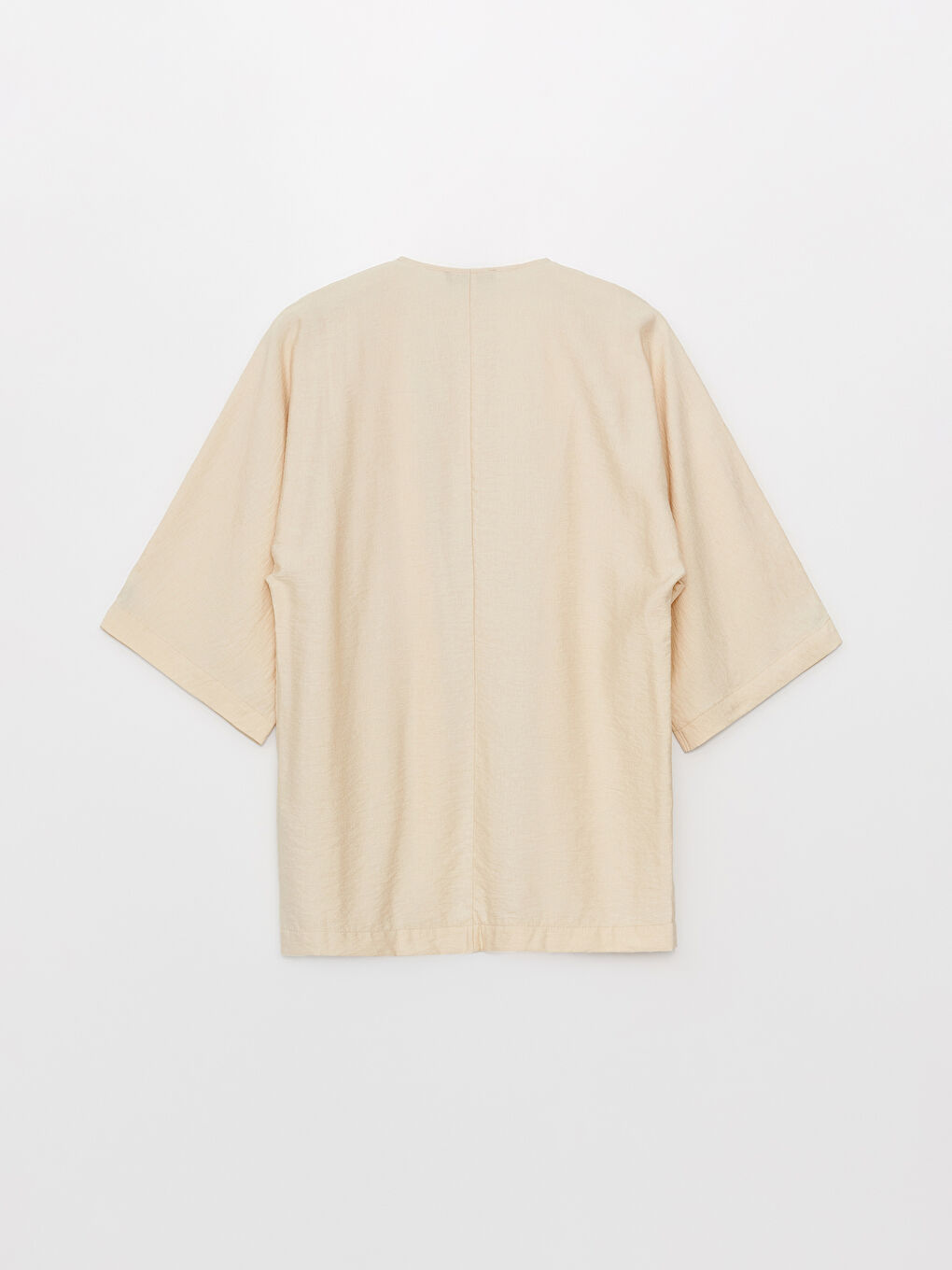Plain Oversized Ketene Look Women's Kimono with Shawl Collar -S3IB72Z8-FVU