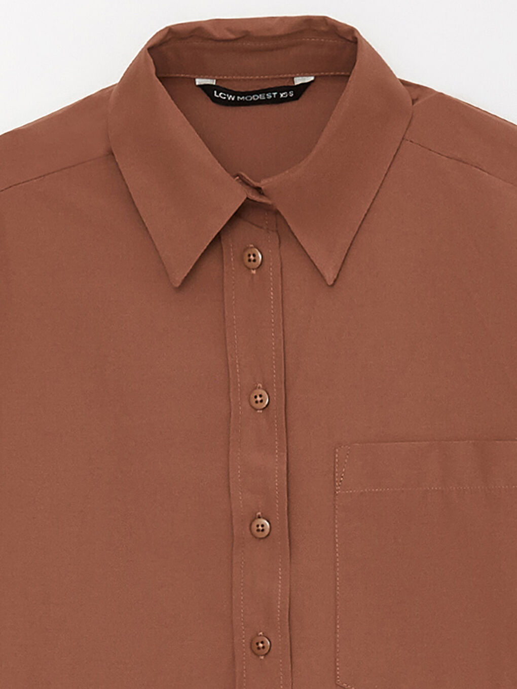 Plain Long Sleeve Oversize Poplin Women's Shirt Tunic-7