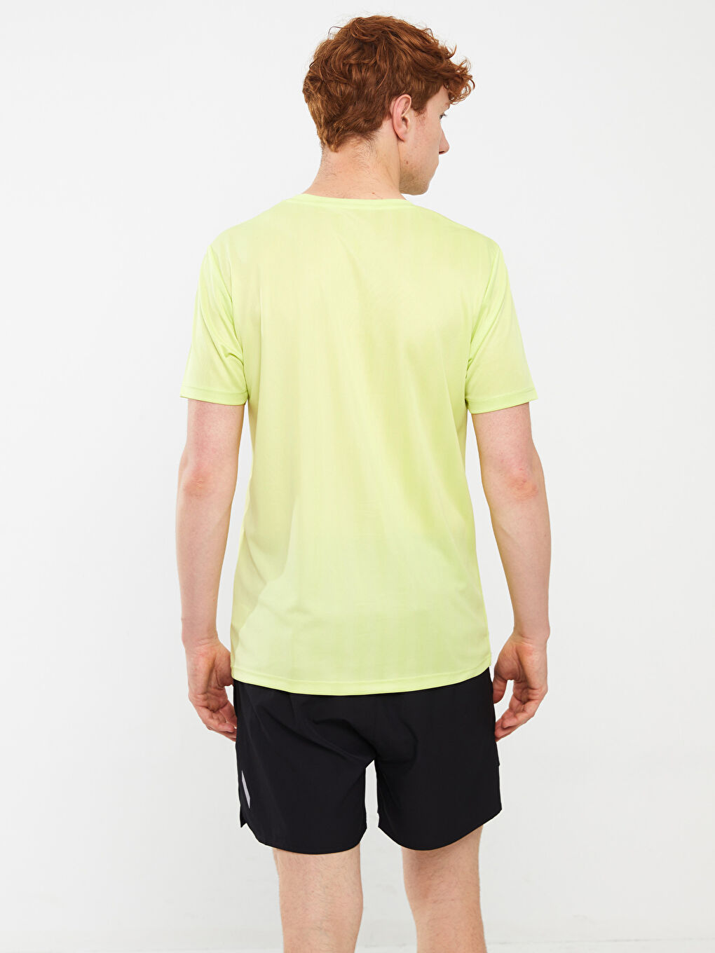 Crew Neck Short Sleeve Men's Sports T-Shirt-4