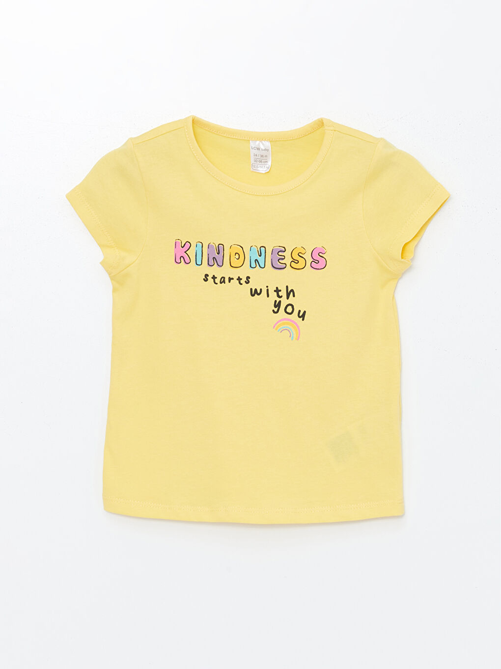 Crew Neck Short Sleeve Printed Baby Girl T-Shirt 2-Pack-3