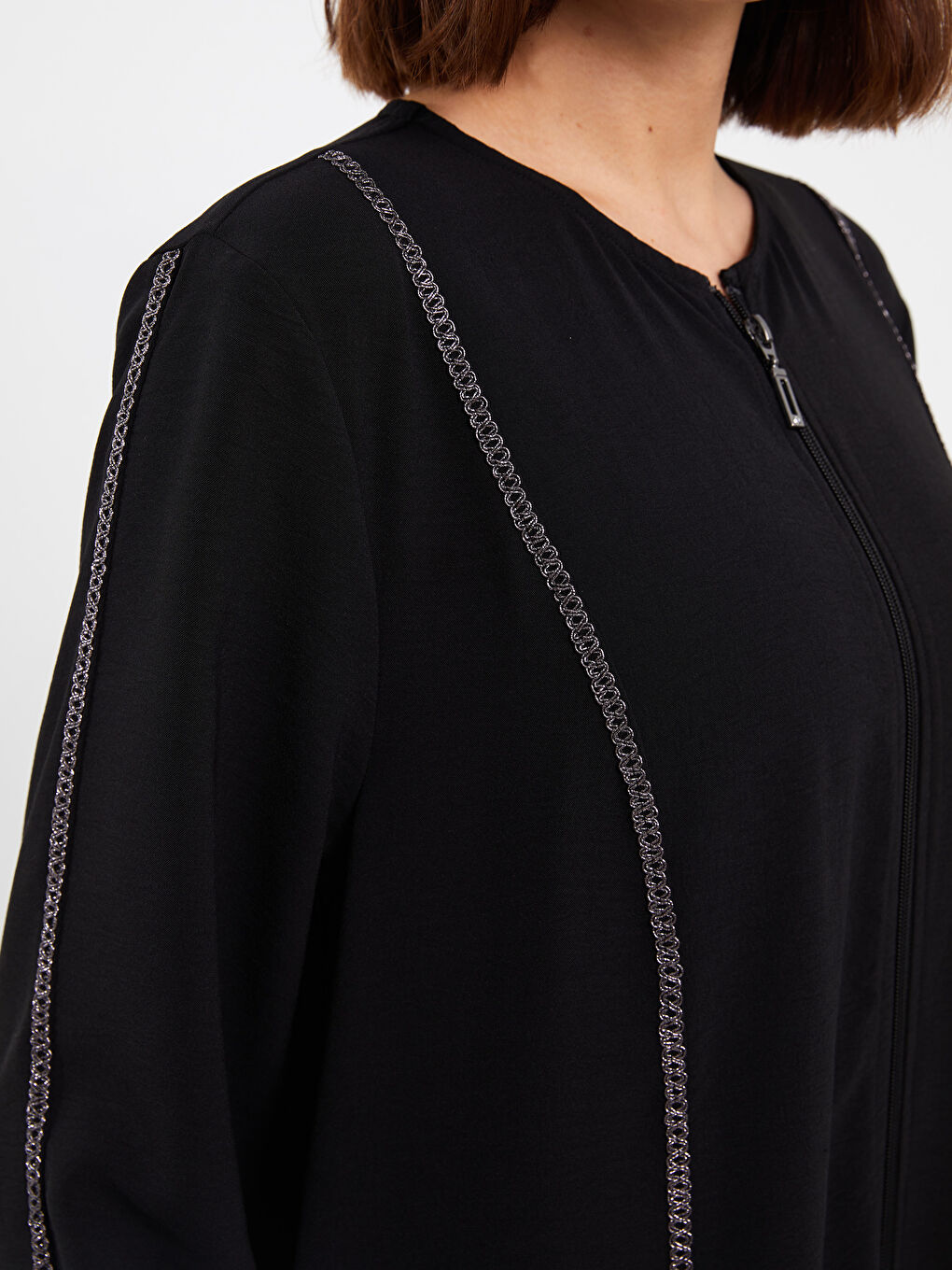 Crew Neck Regular Long Sleeve Women's Abaya -S3IC19Z8-CVL