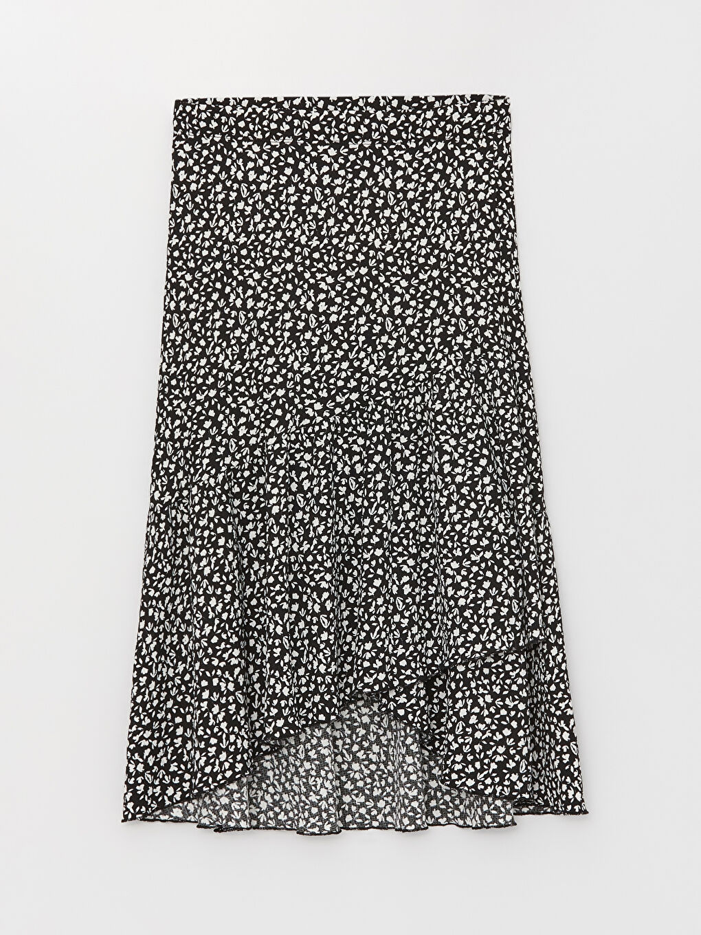 Elasticated Waist Patterned Women's Skirt-5