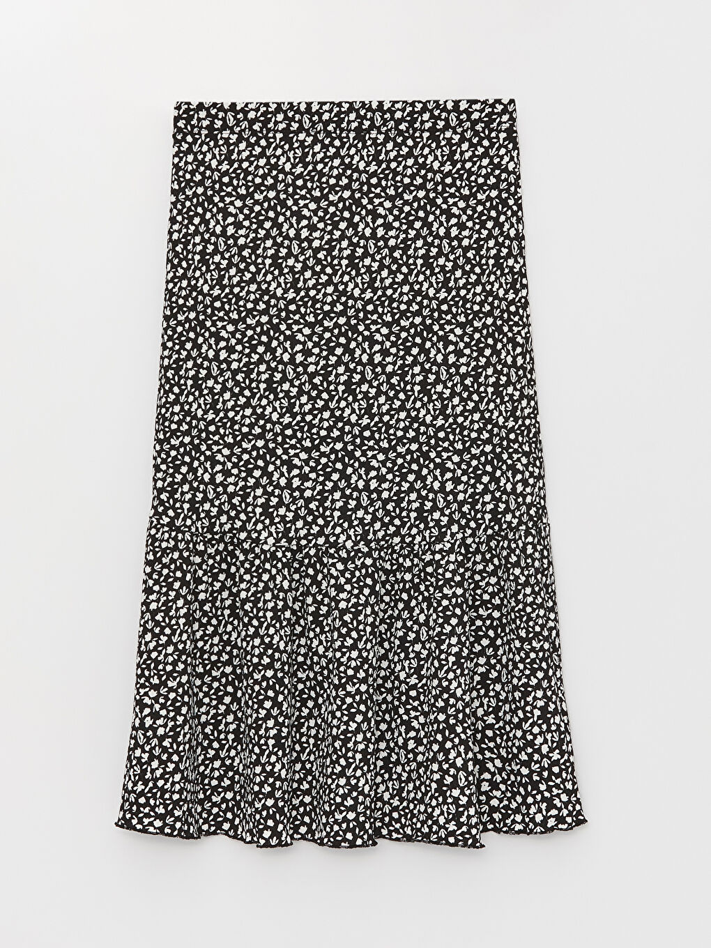 Elasticated Waist Patterned Women's Skirt-6