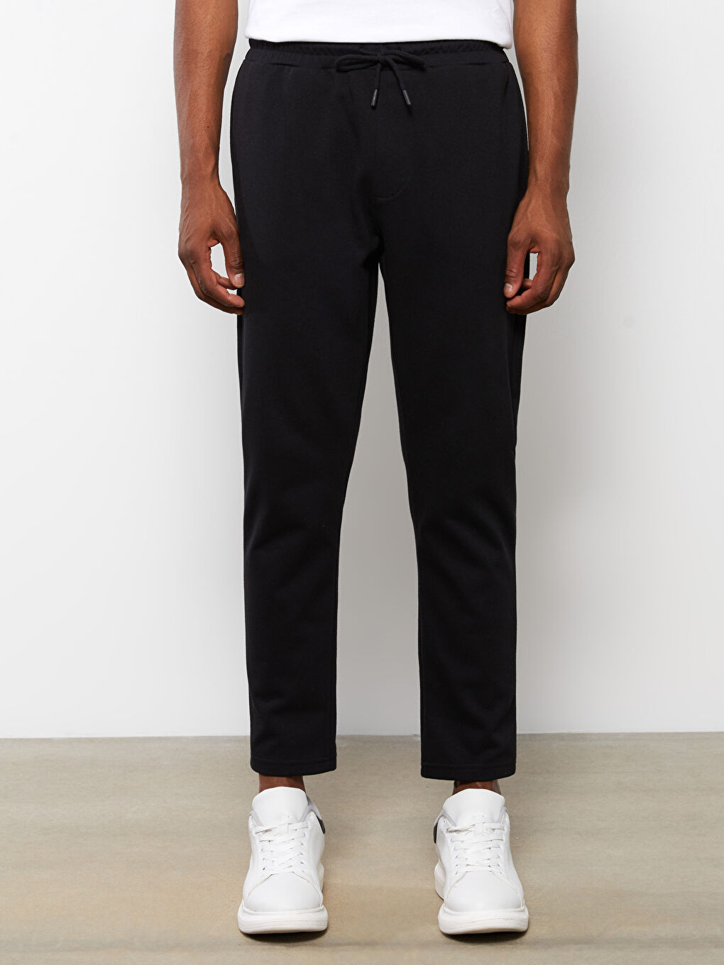 Siyah Slim Fit Erkek Eşofman Altı-2