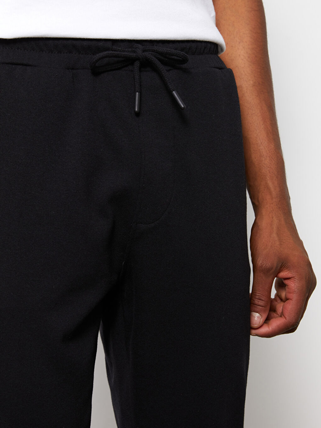 Siyah Slim Fit Erkek Eşofman Altı-3