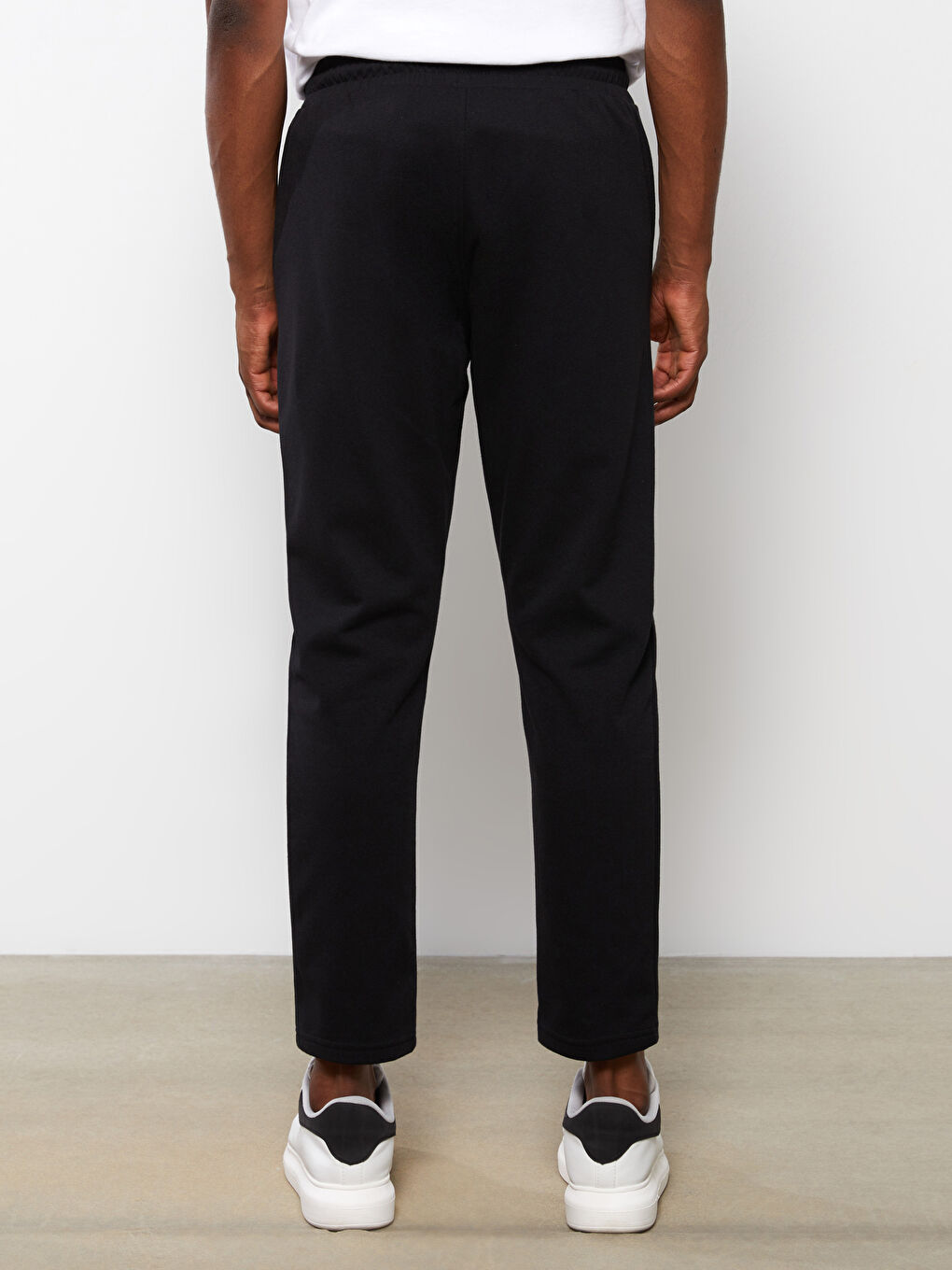 Siyah Slim Fit Erkek Eşofman Altı-4