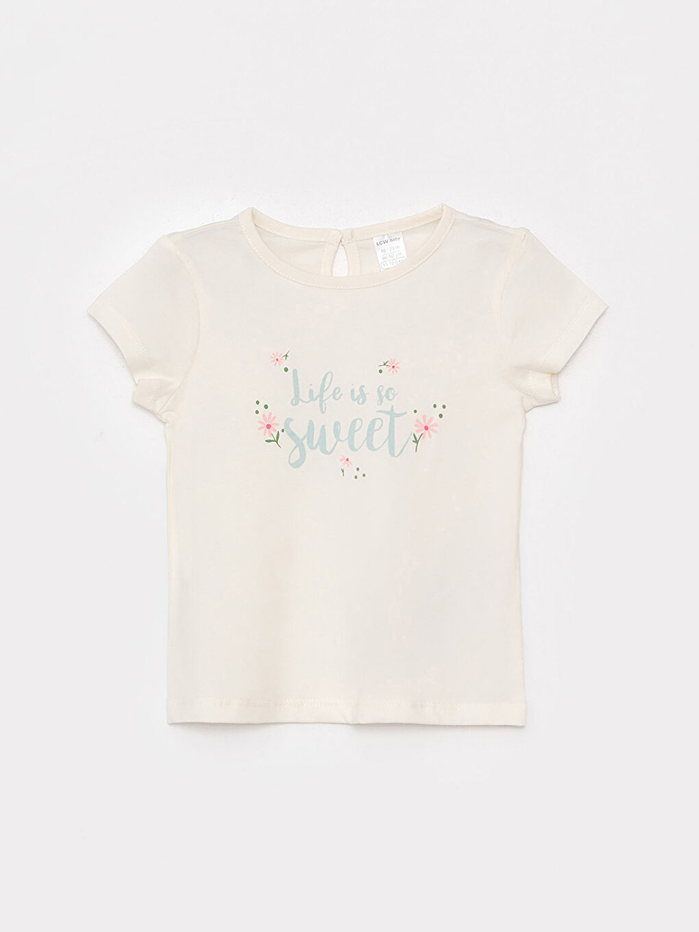Crew Neck Printed Baby Girls T-Shirt 2 Pack-2