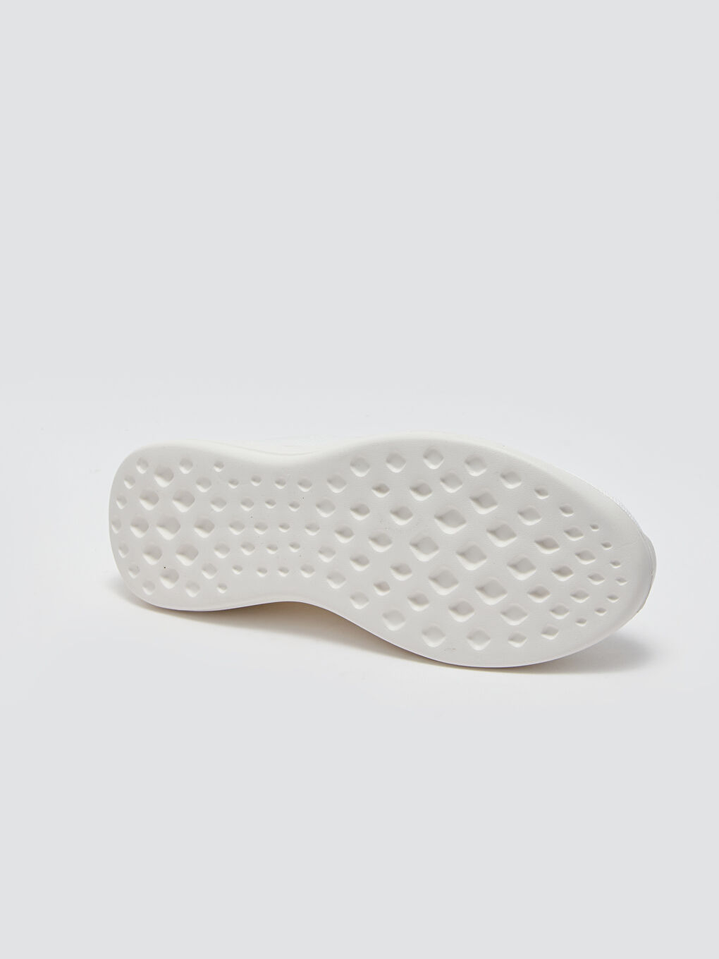 Beyaz Bağcıklı Erkek Triko Spor Ayakkabı-3