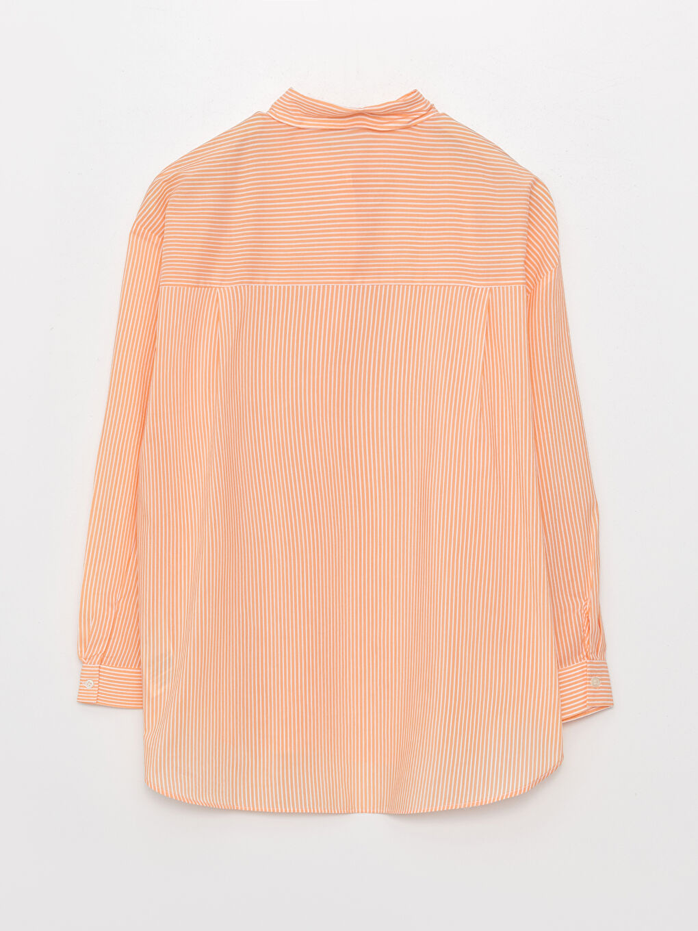 Striped Oversize Poplin Women's Shirt -S3ID66Z8-LGZ