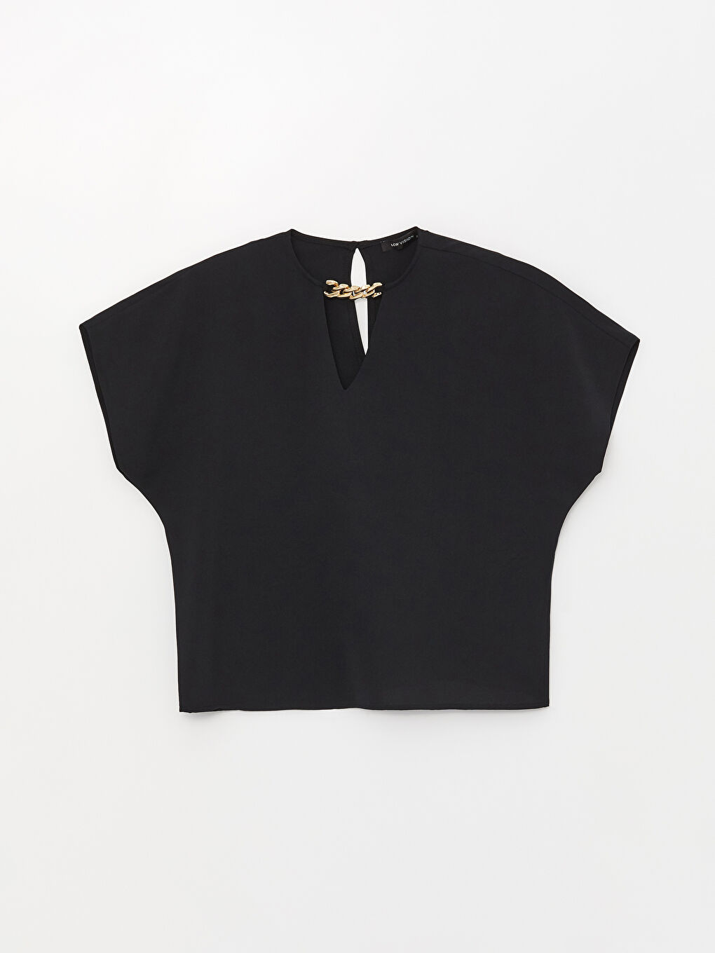 Crew Neck Straight Short Sleeve Women Blouse -S3IE25Z8-CVL