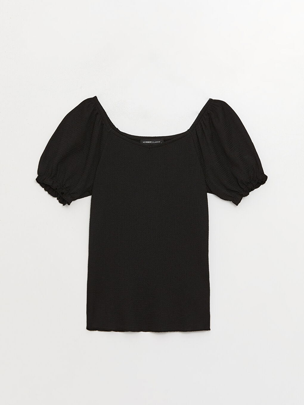 LCW Vision Slash Neck Plain Short Sleeve Women's T-Shirt -S3IE63Z8-CVL