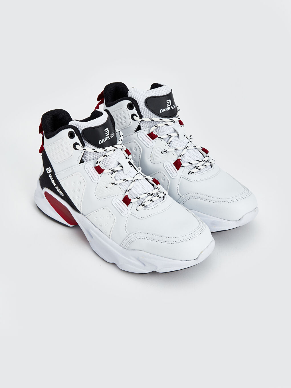Beyaz Bağcıklı Bilek Boy Erkek Spor Ayakkabı