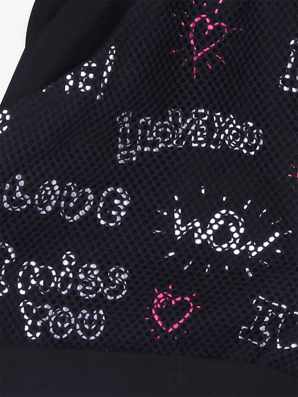 Siyah Beli Lastikli Baskılı Kız Çocuk Şort-3