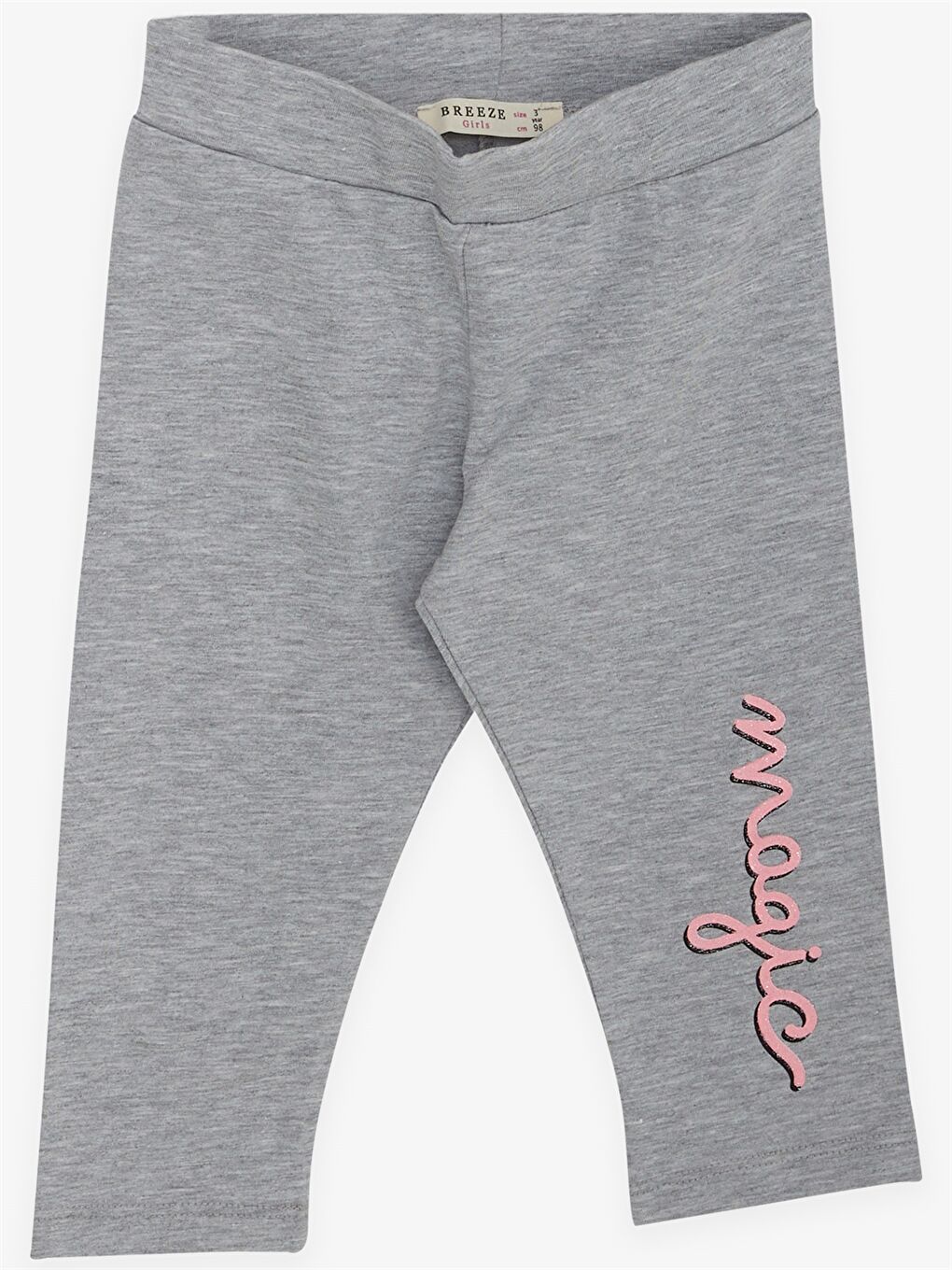 Pembe Bisiklet Yaka Kısa Kollu Kız Bebek Tişört ve Tayt 2'li Takım-3