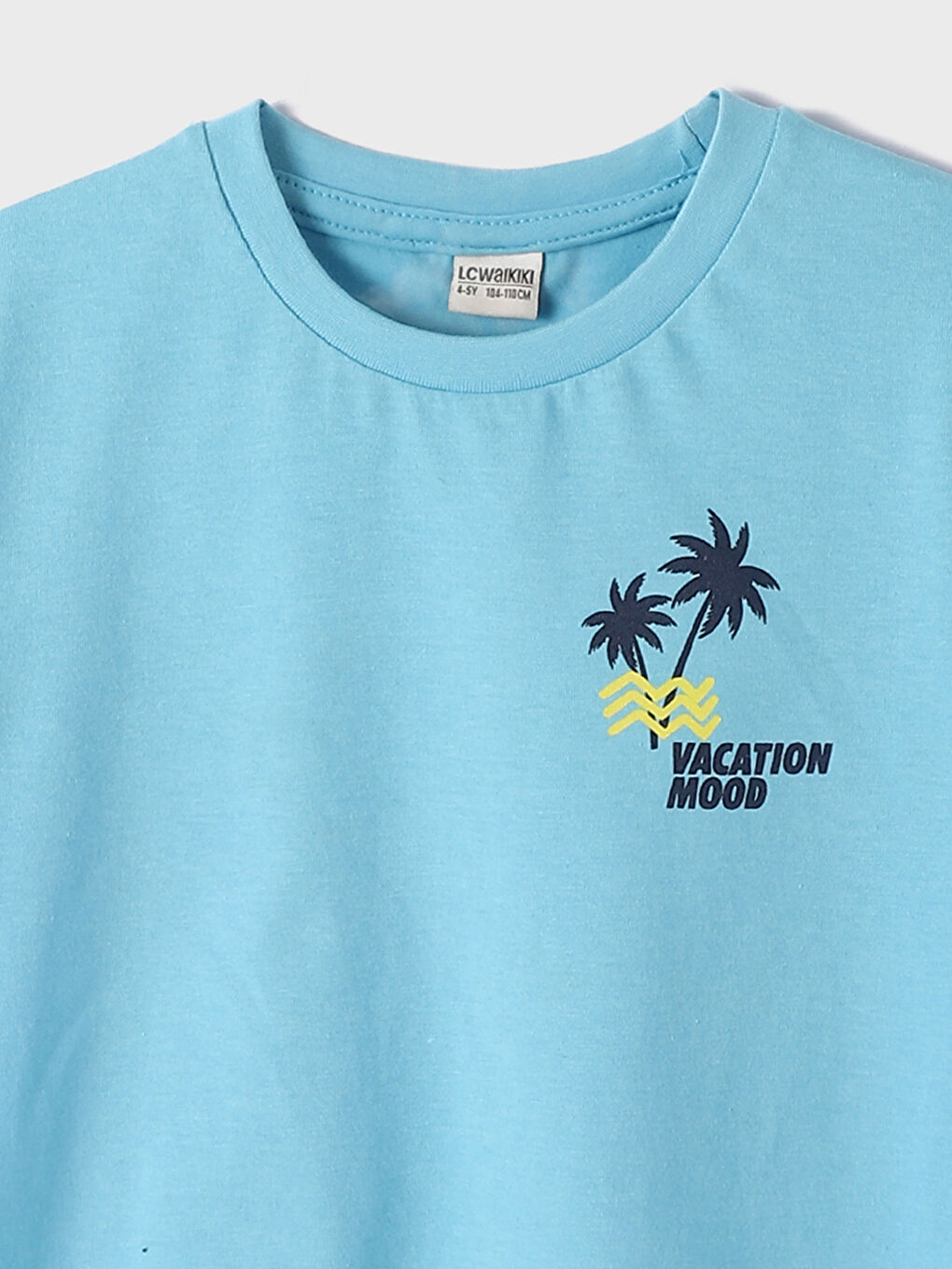 تيشيرت للأولاد بياقة دائرية كم قصير مطبوع-2