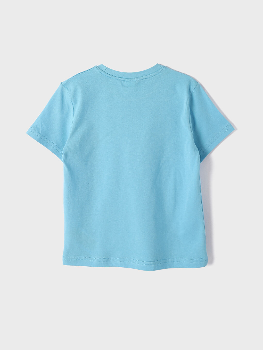 تيشيرت للأولاد بياقة دائرية كم قصير مطبوع-1