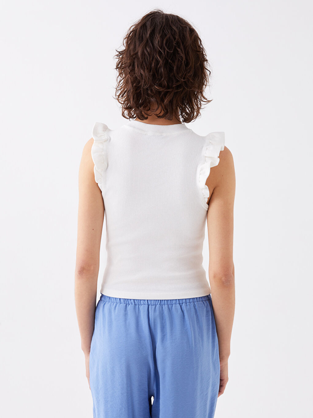 LCW Vision Women's Crew Neck Plain Tank Top -S3IF69Z8-R9J