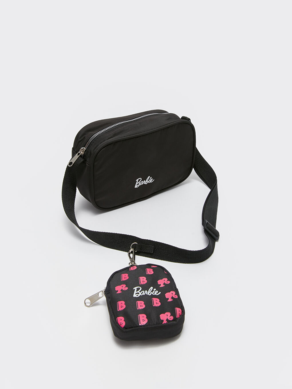 Barbie Printed Girl's Handbag with Wallet-1