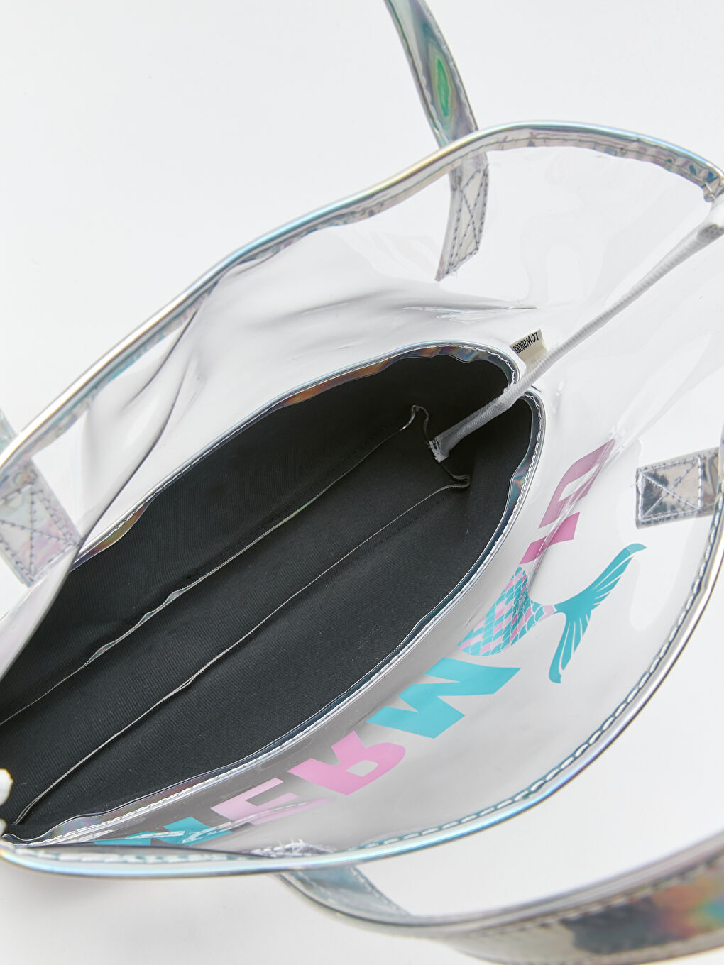 Gri Parlak Baskılı Kız Çocuk Kol Çantası-2