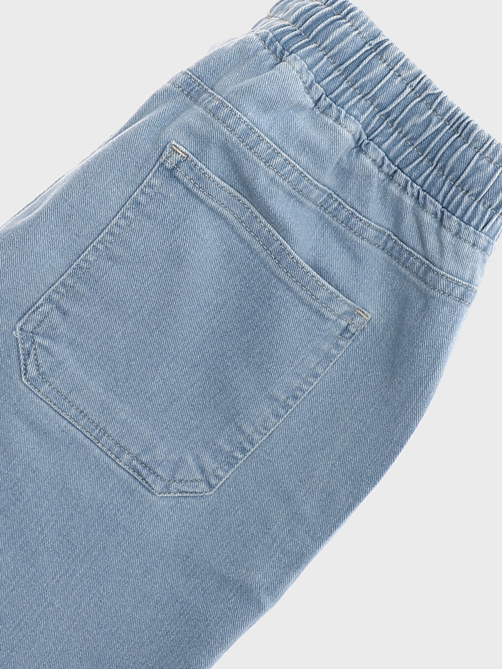 Boys' Elastic Waist Denim Shorts-3