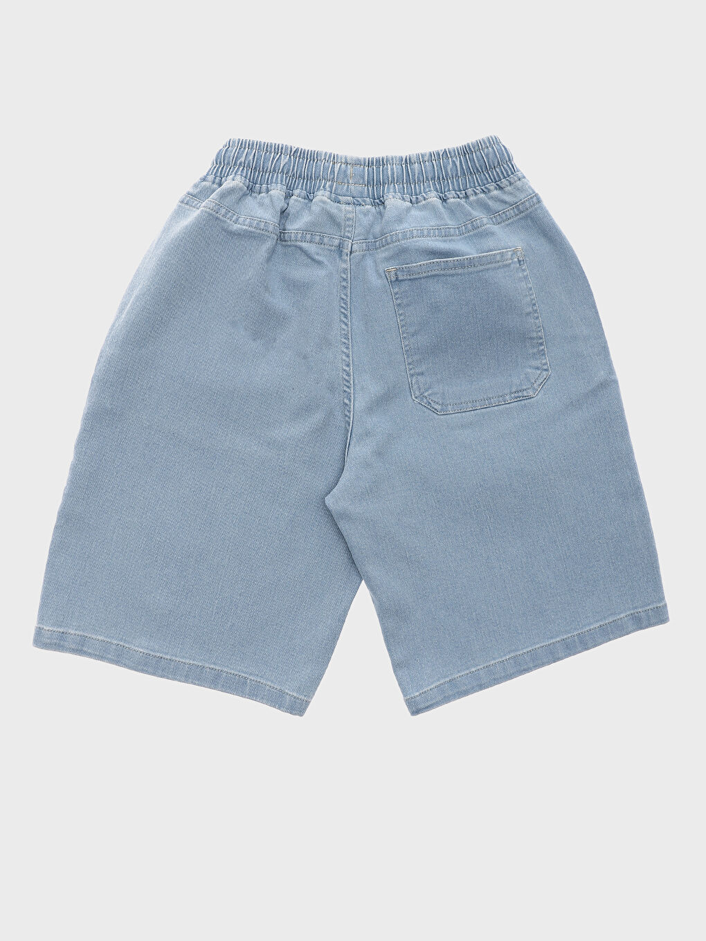 Boys' Elastic Waist Denim Shorts-1