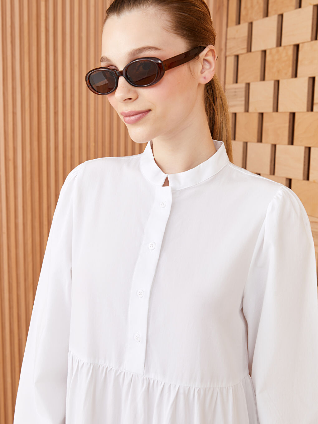 Turtle Neck Regular Long Sleeve Women's Dress -S3IG40Z8-KE8