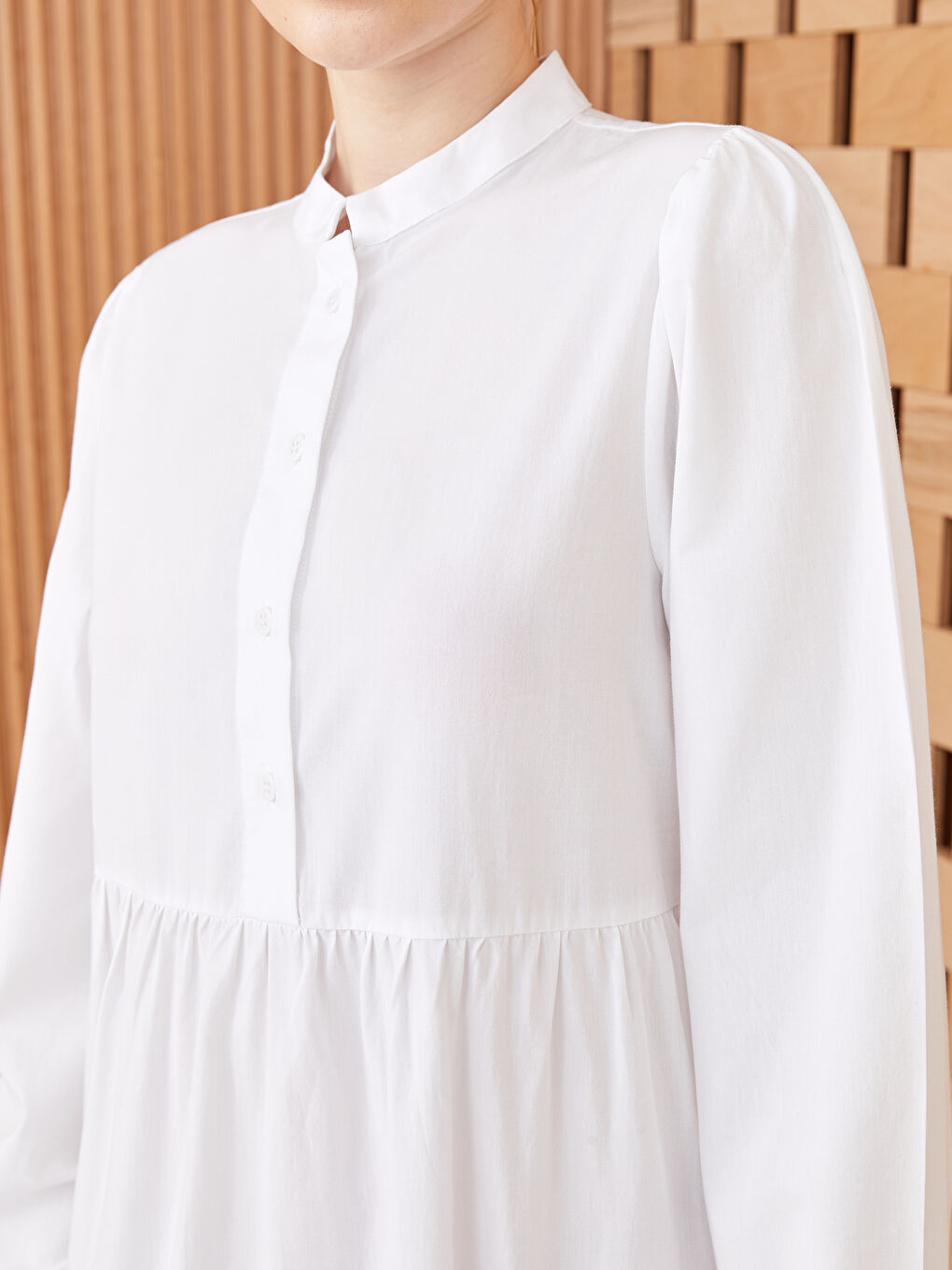 Turtle Neck Regular Long Sleeve Women's Dress -S3IG40Z8-KE8
