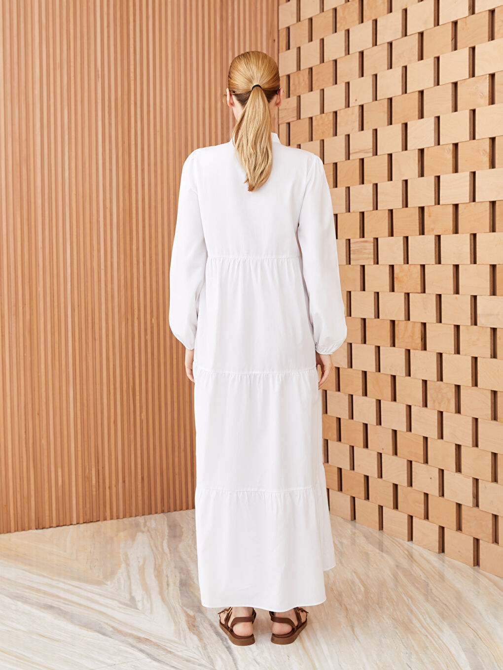 Turtle Neck Regular Long Sleeve Women's Dress -S3IG40Z8-KE8