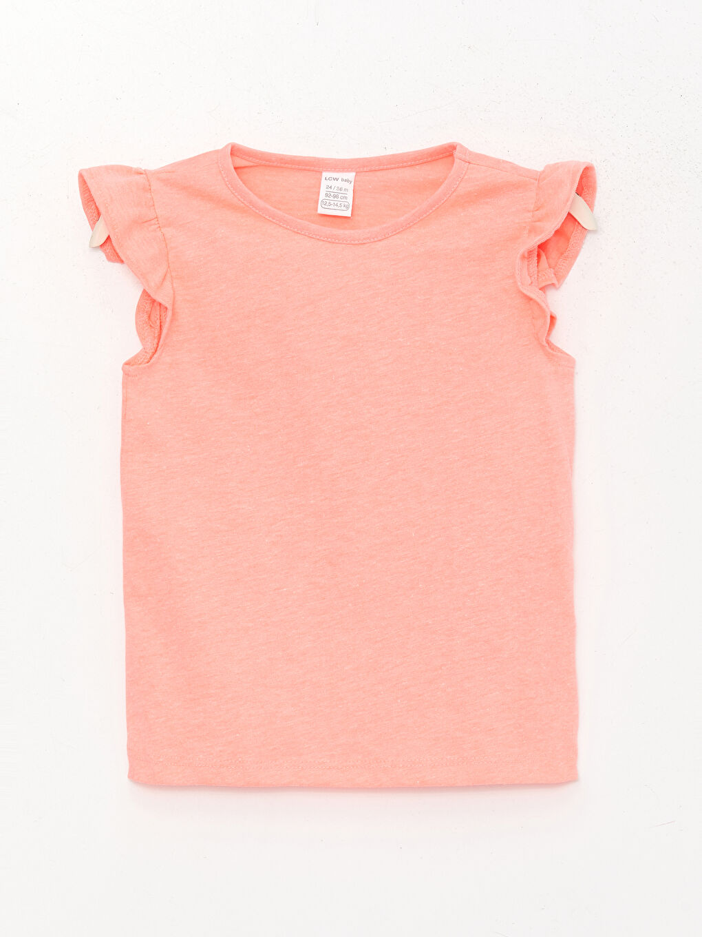 Crew Neck Basic Baby Girls' T-Shirt