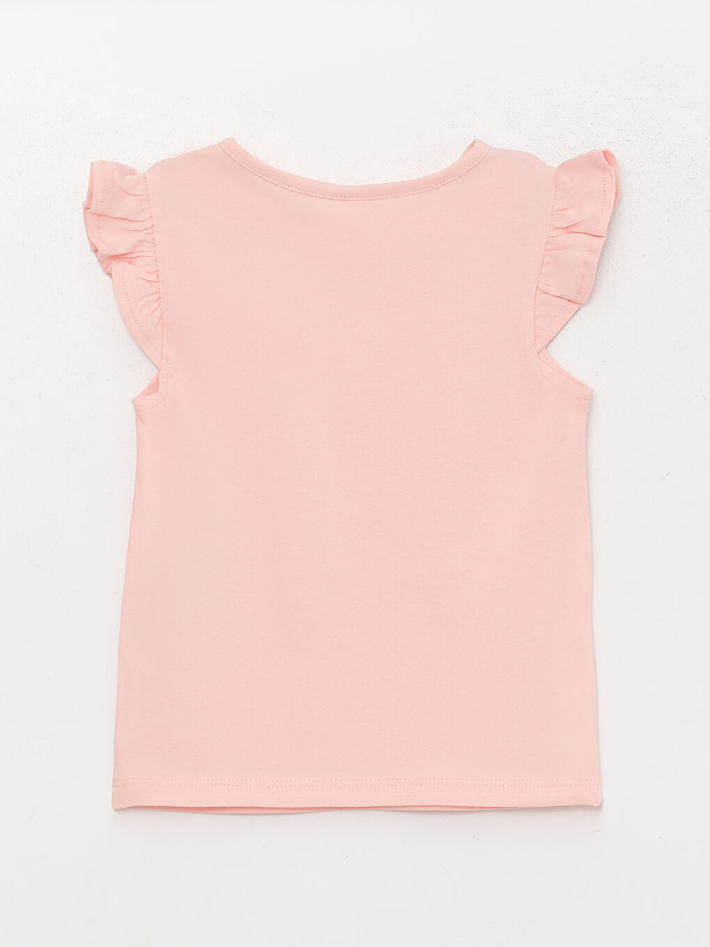 Crew Neck Basic Baby Girls' T-Shirt-1