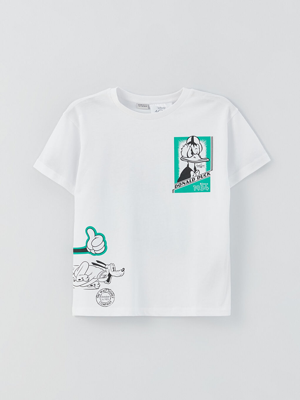 Comfortable Fit Crew Neck Donald Duck Printed Boys T-Shirt