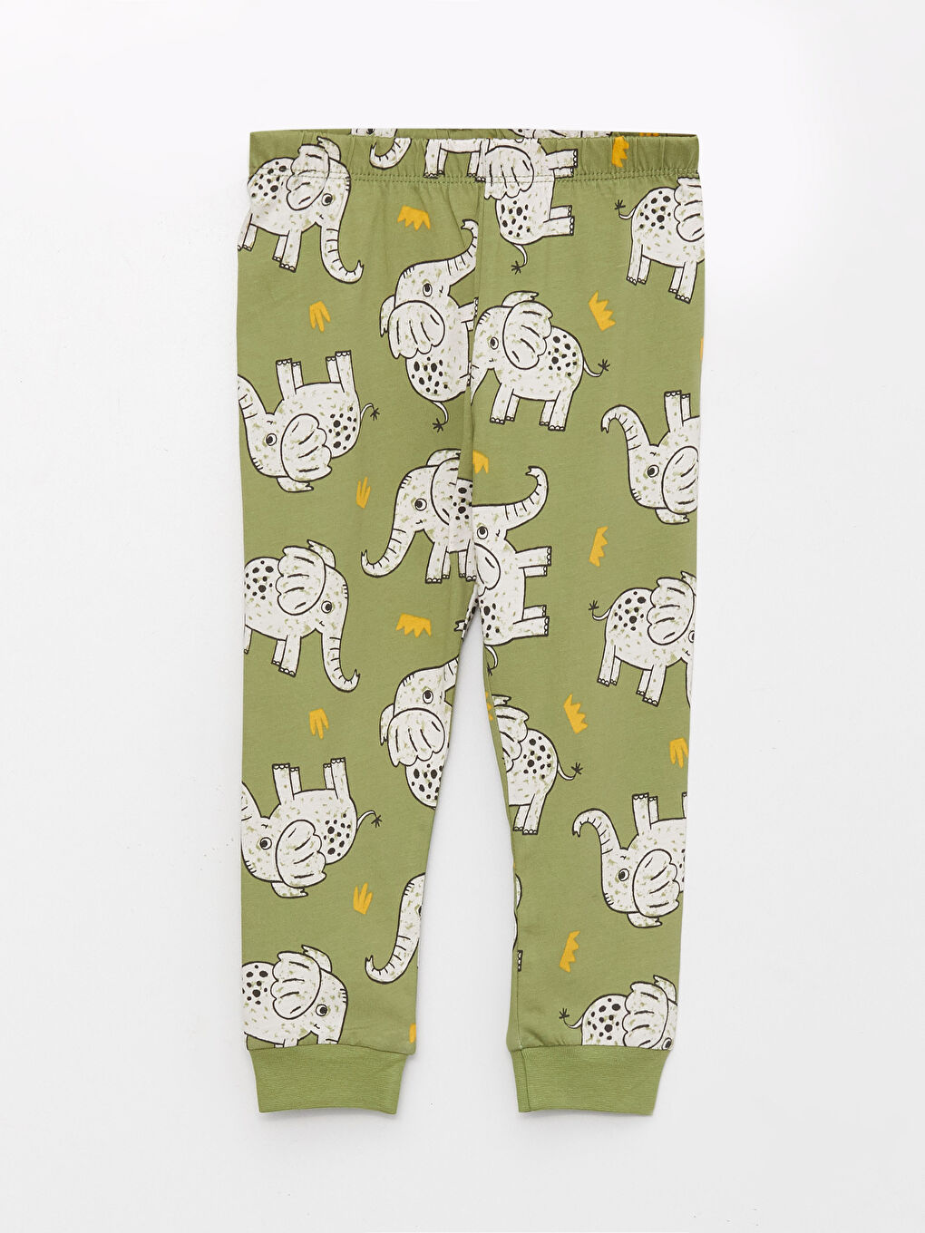 Yeşil Baskılı Erkek Bebek Pijama Takımı 4'lü-4