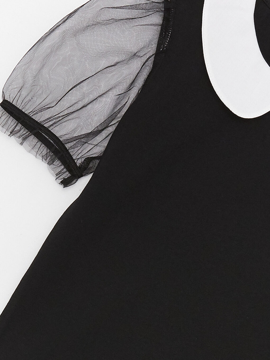 Baby Collar Short Sleeve Girls T-Shirt-2