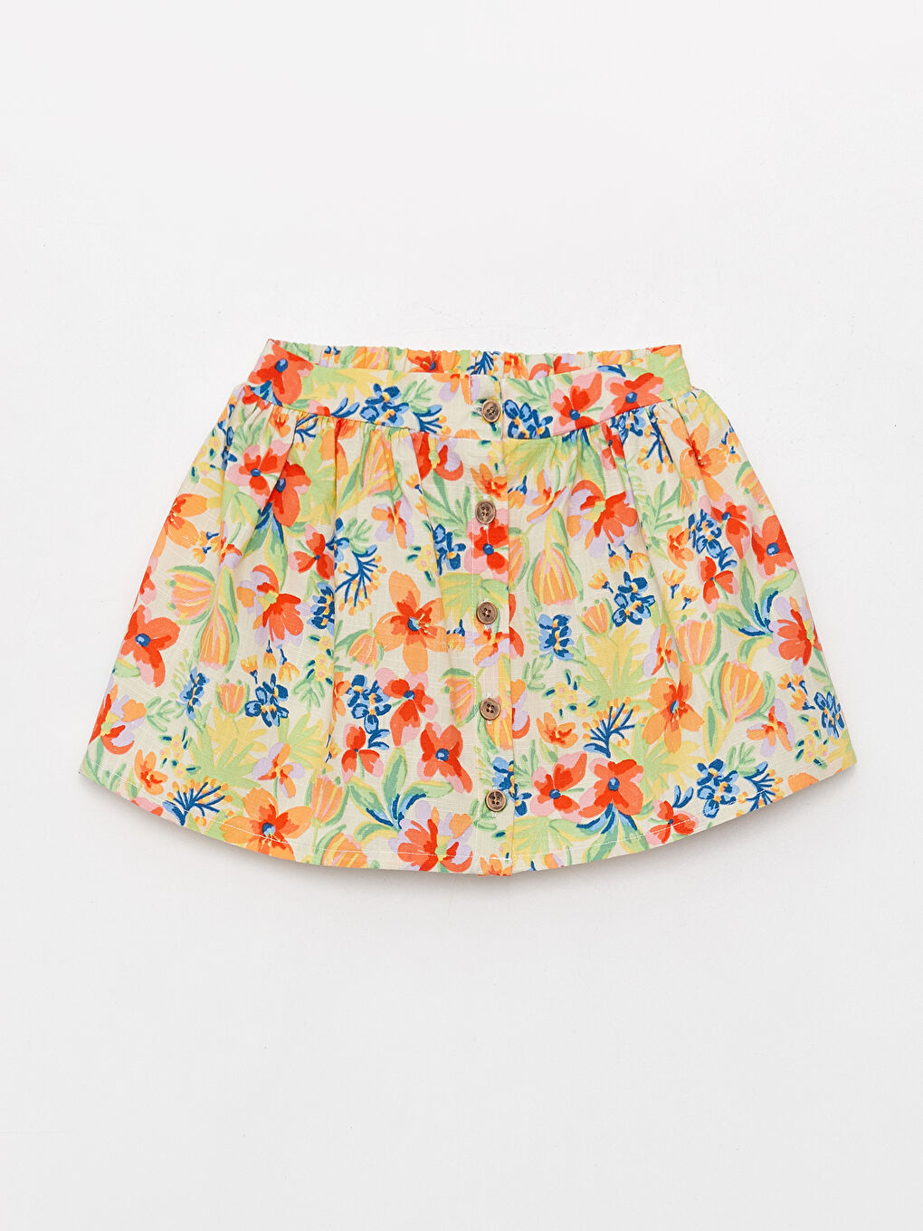 Square Collar Short Sleeve Printed Baby Girl Blouse and Skirt 2-Pack Set-2