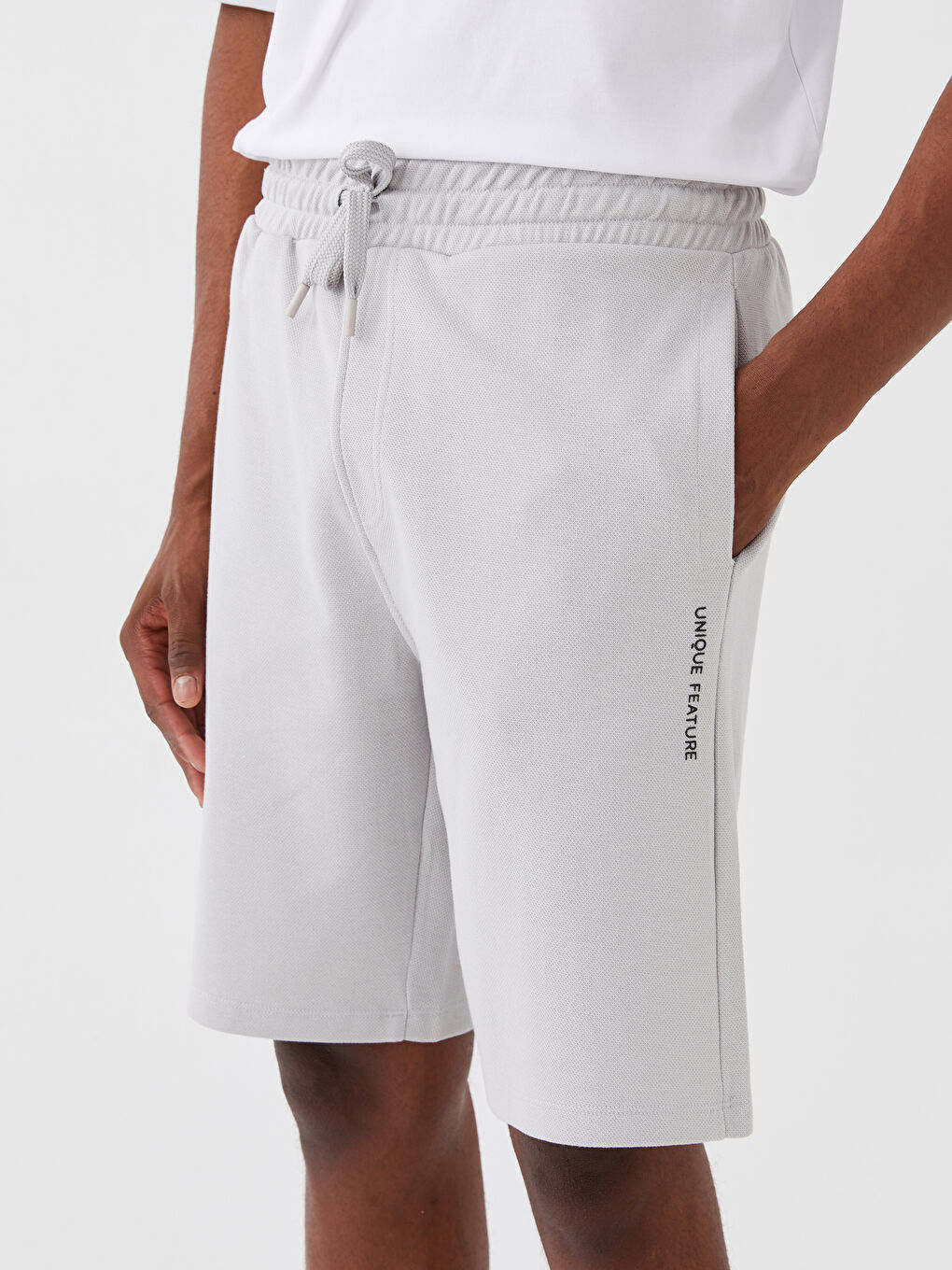 Slim Fit Binding Detail Men's Shorts -S3II06Z8-S8P