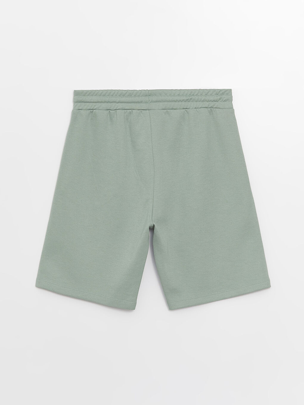 Yeşil Slim Fit Beli Bağlama Detaylı Erkek Şort-7