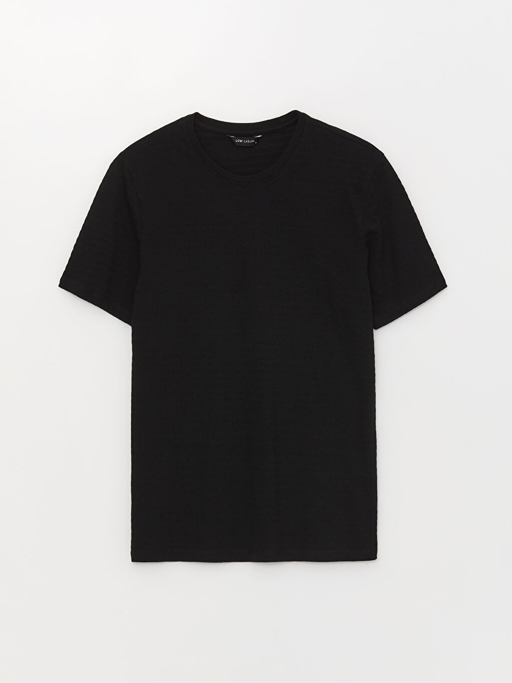 Crew Neck Short Sleeve Pique Men's T-Shirt-5