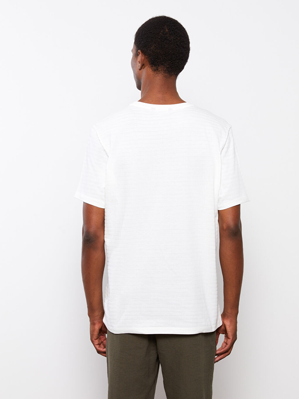 Футболка Мужская с Круглым Вырезом и Коротким Рукавом из Пике-4