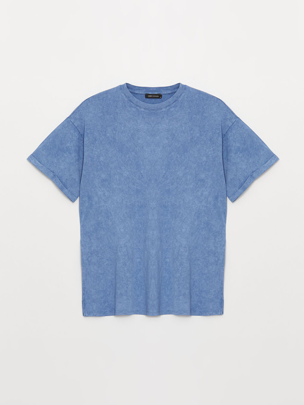 Crew Neck Plain Short Sleeve Oversize Women's T-Shirt-5