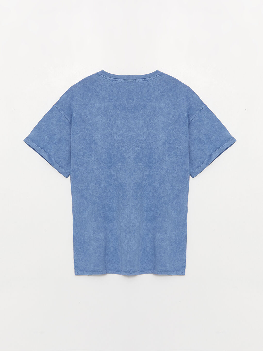 Crew Neck Plain Short Sleeve Oversize Women's T-Shirt-6