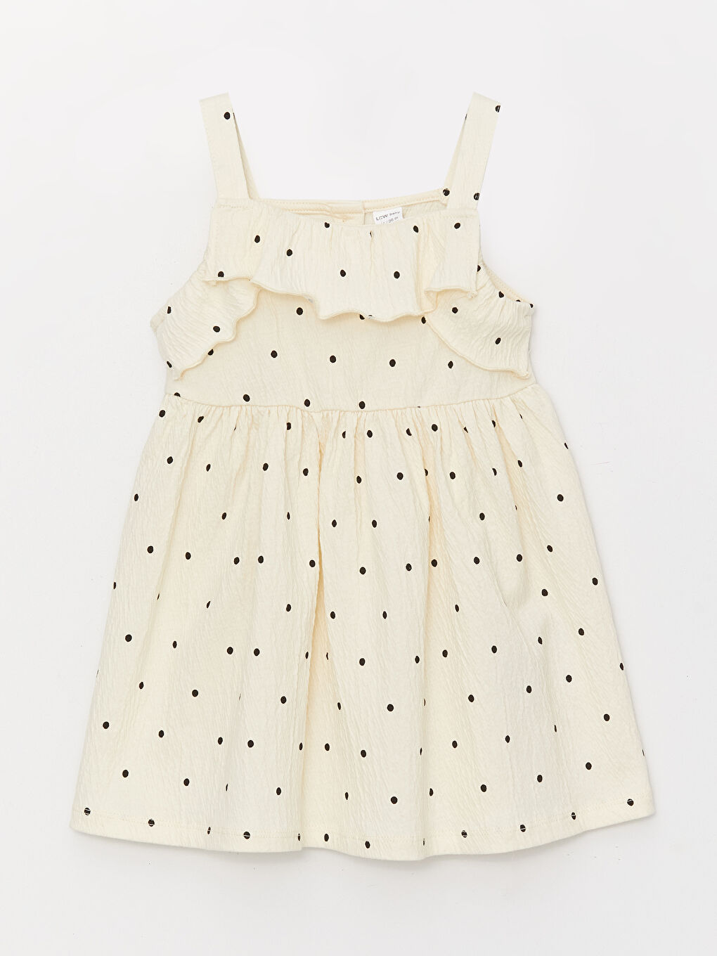 Шаршы жағалы бауы бар қыз балалар көйлегі