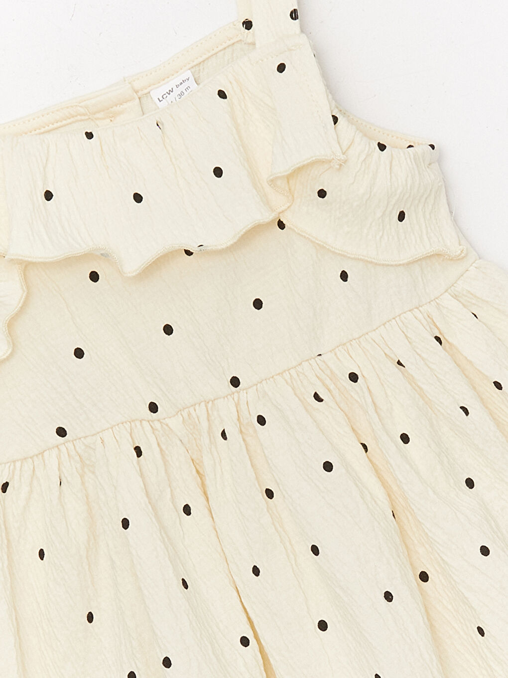 Шаршы жағалы бауы бар қыз балалар көйлегі-2