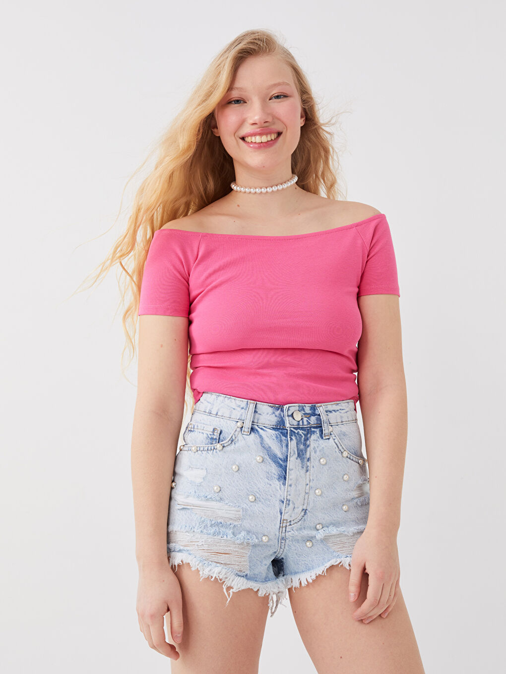 Boat Collar Short Sleeve Women's T-Shirt