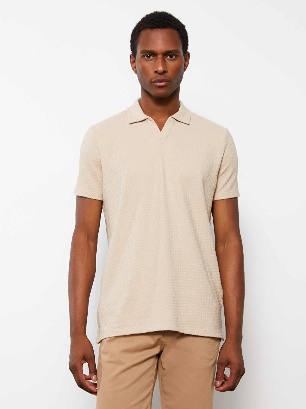 XSIDE Polo Neck Short Sleeve Men's T-Shirt - S3II84Z8-MB0 | LC Waikiki
